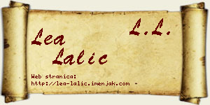 Lea Lalić vizit kartica
